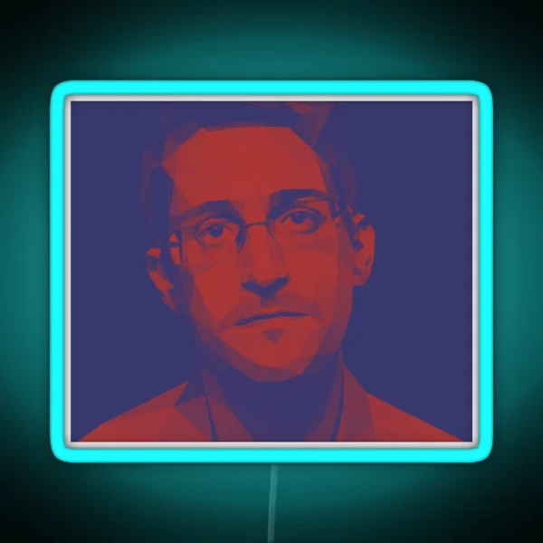 Edward Snowden RGB Neon Sign