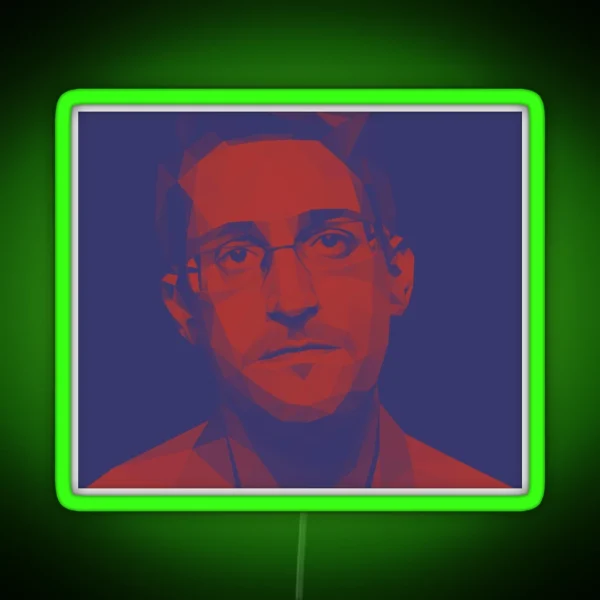 Edward Snowden RGB Neon Sign