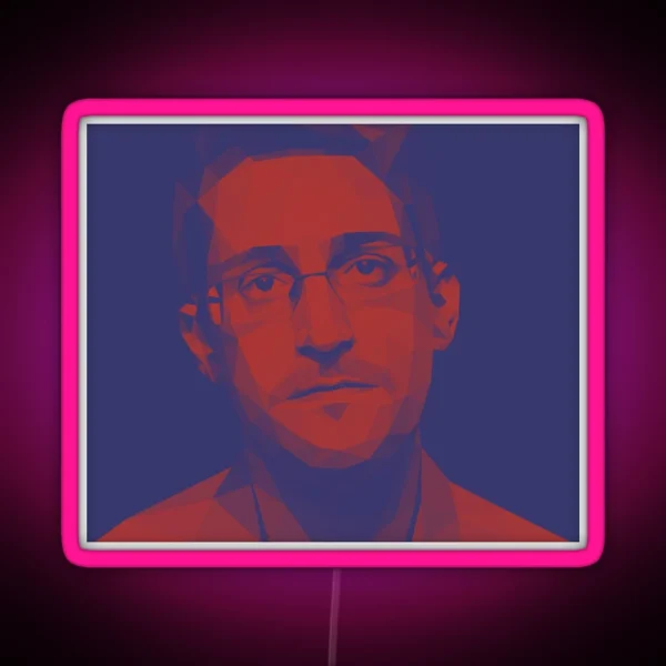 Edward Snowden RGB Neon Sign