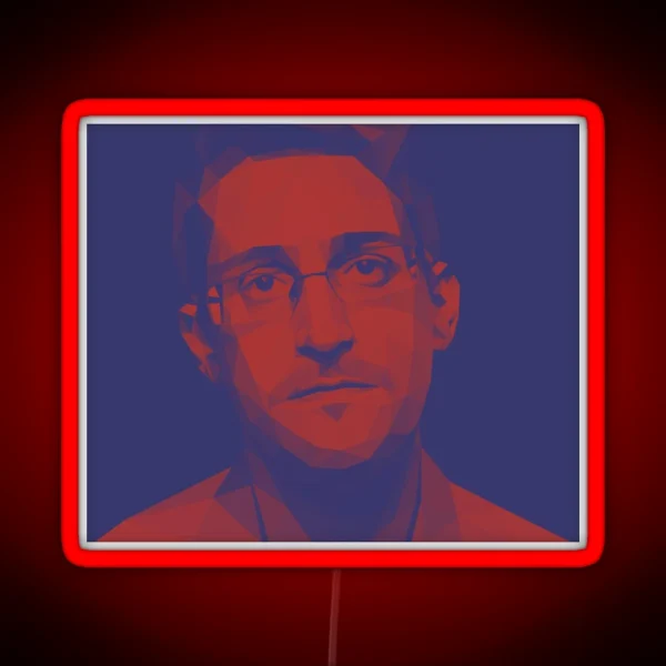 Edward Snowden RGB Neon Sign