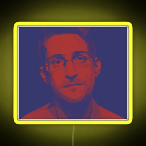 Edward Snowden RGB Neon Sign