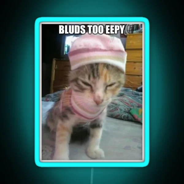 Eepy Cat RGB Neon Sign