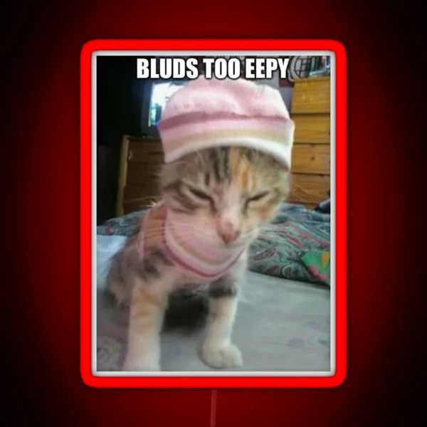 Eepy Cat RGB Neon Sign