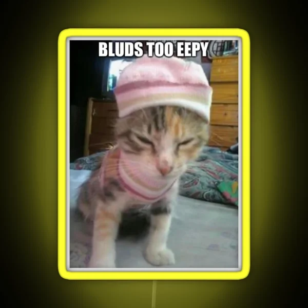 Eepy Cat RGB Neon Sign