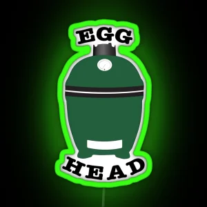 Egg Head Funny Dad BBQ Grilling Led RGB Neon Sign