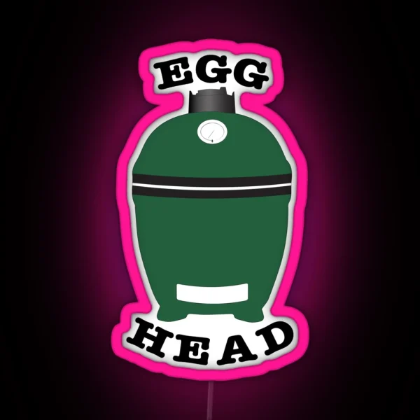 Egg Head Funny Dad BBQ Grilling Led RGB Neon Sign