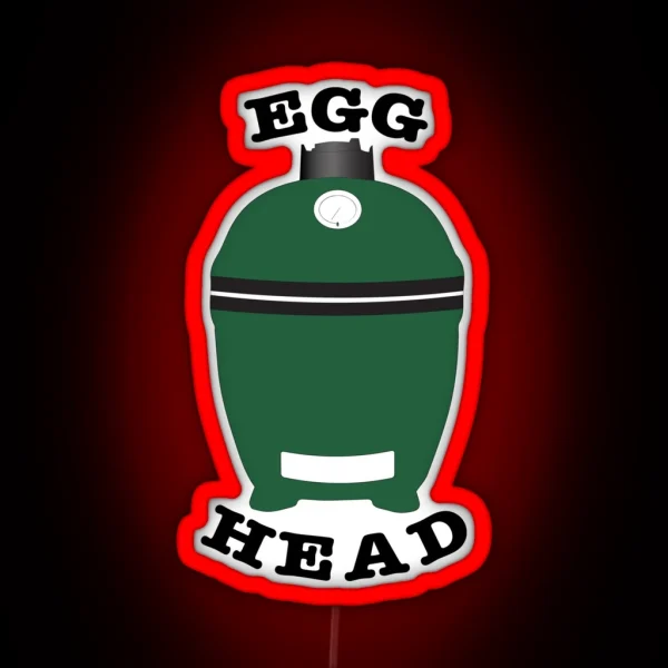 Egg Head Funny Dad BBQ Grilling Led RGB Neon Sign