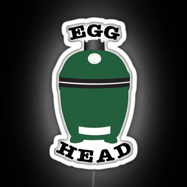 Egg Head Funny Dad BBQ Grilling Led RGB Neon Sign