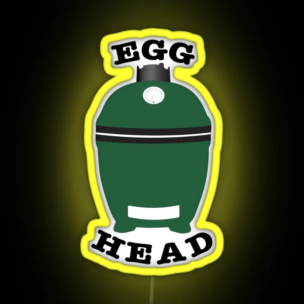 Egg Head Funny Dad BBQ Grilling Led RGB Neon Sign