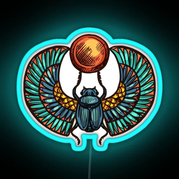 Egypte Scarab RGB Neon Sign
