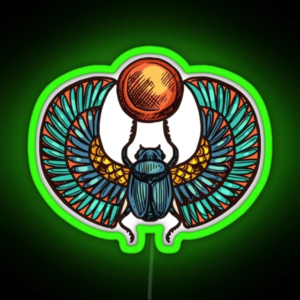 Egypte Scarab RGB Neon Sign