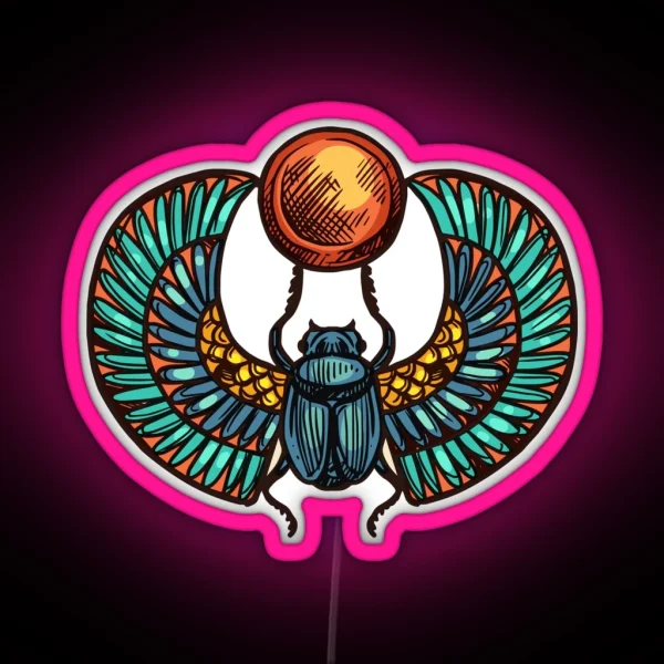 Egypte Scarab RGB Neon Sign