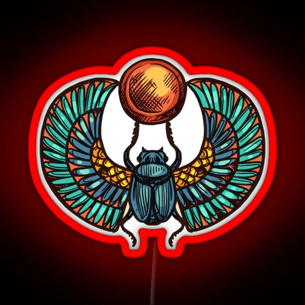 Egypte Scarab RGB Neon Sign