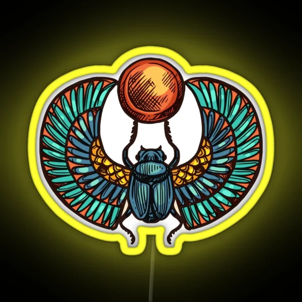 Egypte Scarab RGB Neon Sign
