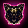 Egyptian Cat With Third Eye Open RGB Neon Sign - Image 6