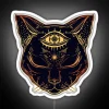 Egyptian Cat With Third Eye Open RGB Neon Sign - Image 4