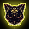Egyptian Cat With Third Eye Open RGB Neon Sign - Image 5