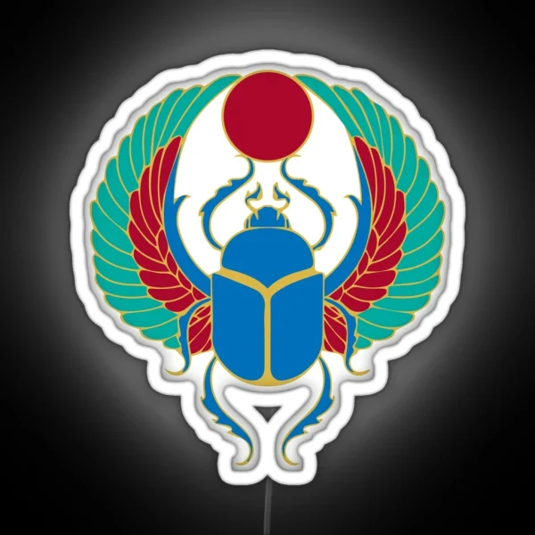 Egyptian Sacred Scarab RGB Neon Sign