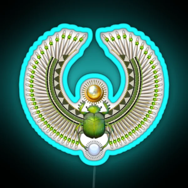Egyptian Scarab 06 RGB Neon Sign