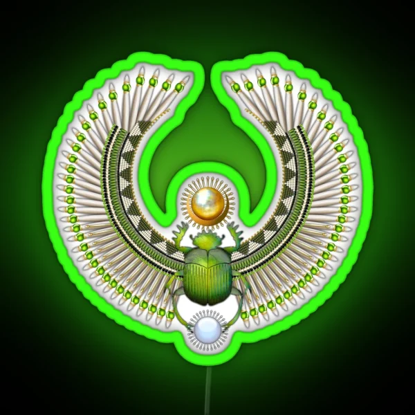 Egyptian Scarab 06 RGB Neon Sign
