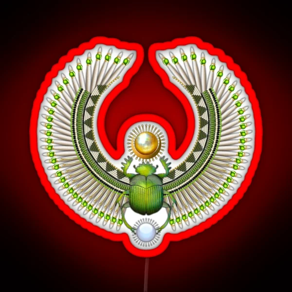 Egyptian Scarab 06 RGB Neon Sign