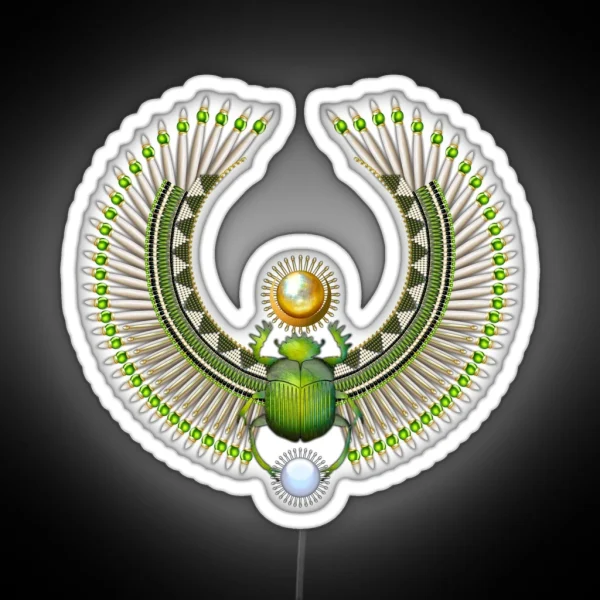 Egyptian Scarab 06 RGB Neon Sign