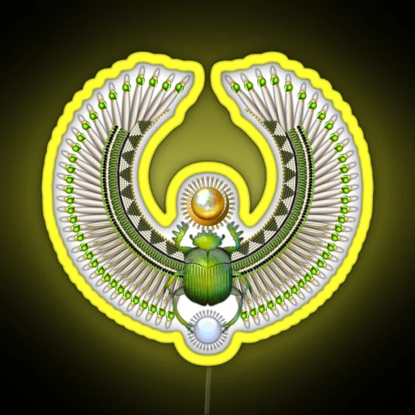 Egyptian Scarab 06 RGB Neon Sign