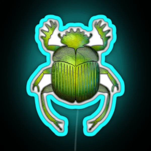 Egyptian Scarab 06 RGB Neon Sign