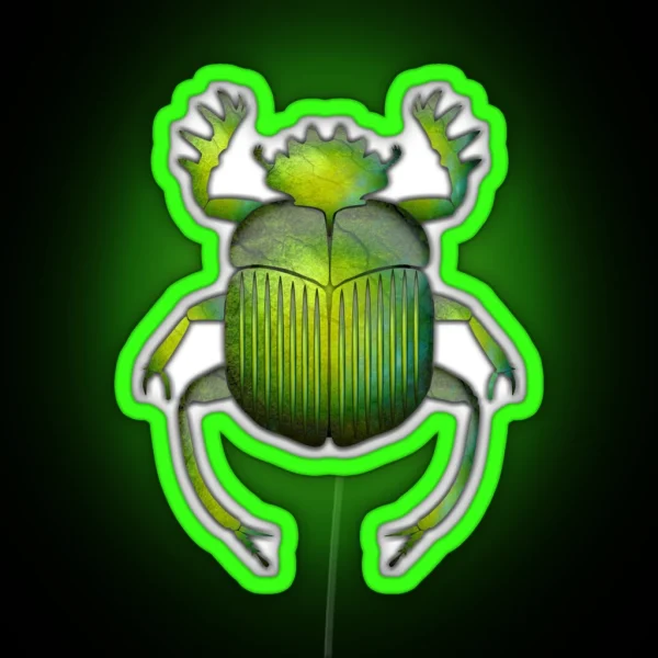 Egyptian Scarab 06 RGB Neon Sign