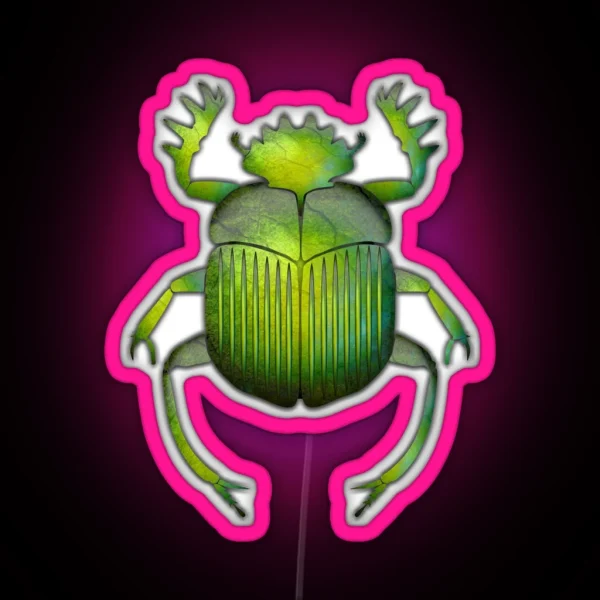 Egyptian Scarab 06 RGB Neon Sign