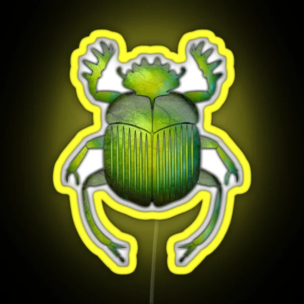 Egyptian Scarab 06 RGB Neon Sign