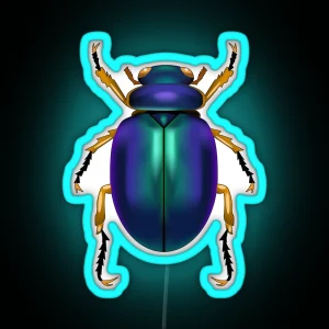 Egyptian Scarab Beetle RGB Neon Sign