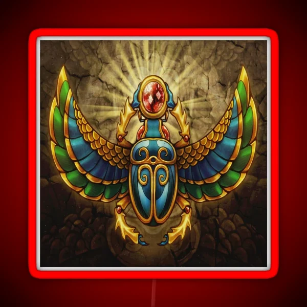 Egyptian Scarab RGB Neon Sign
