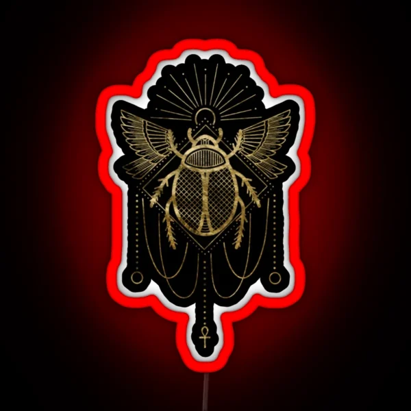 Egyptian Scarab RGB Neon Sign