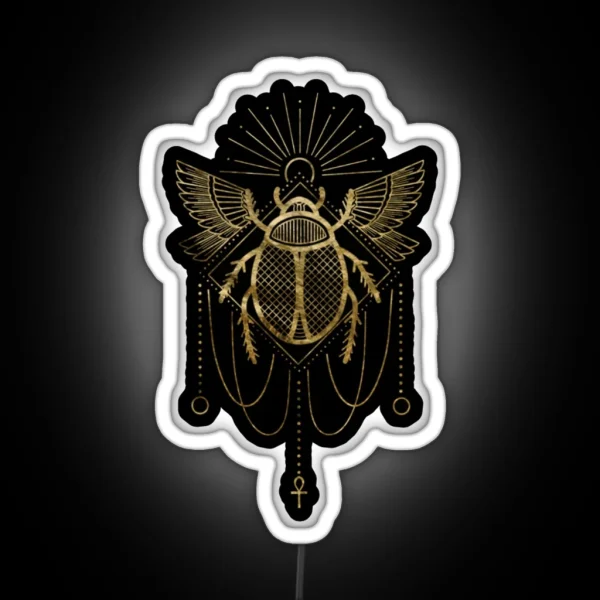 Egyptian Scarab RGB Neon Sign