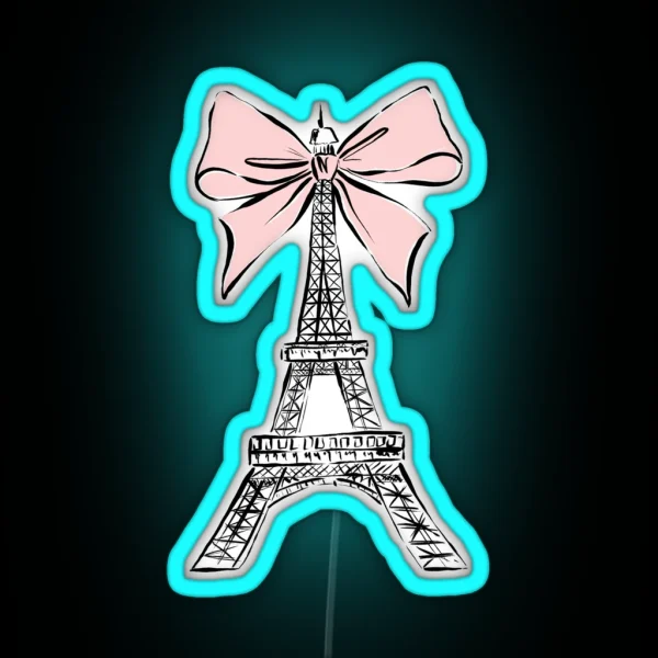Eiffel Tower RGB Neon Sign