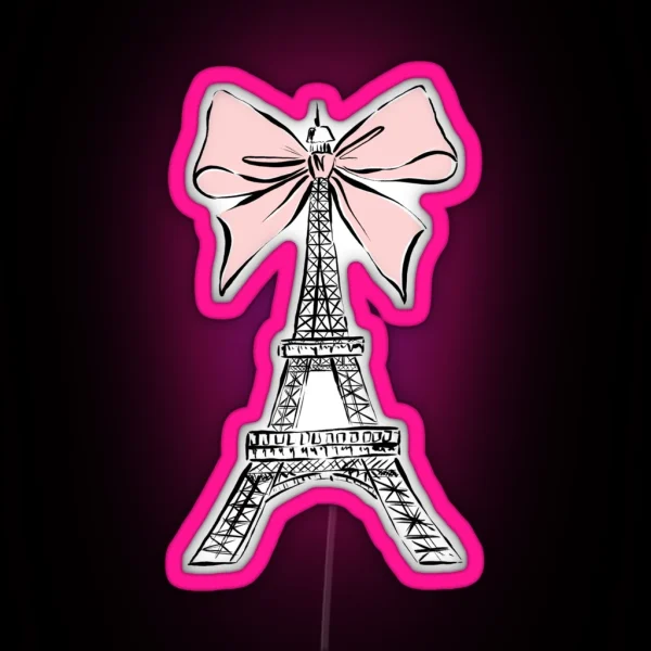 Eiffel Tower RGB Neon Sign
