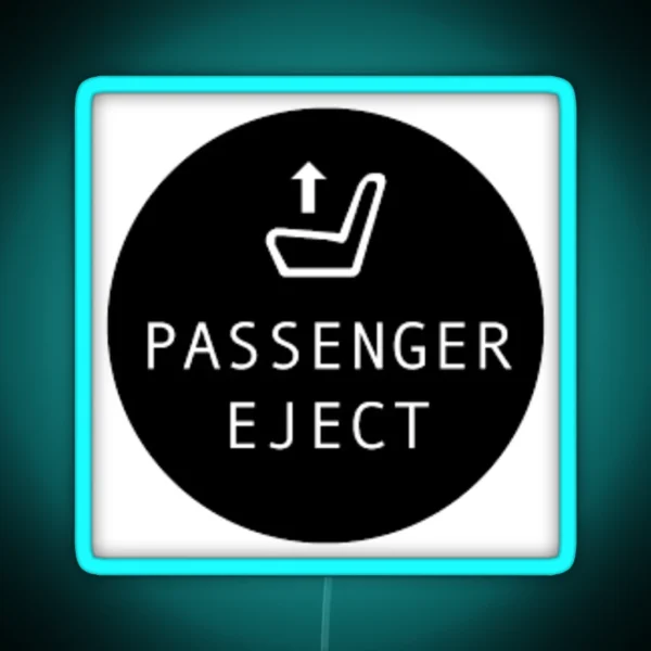 Eject Seat Logo Switch RGB Neon Sign