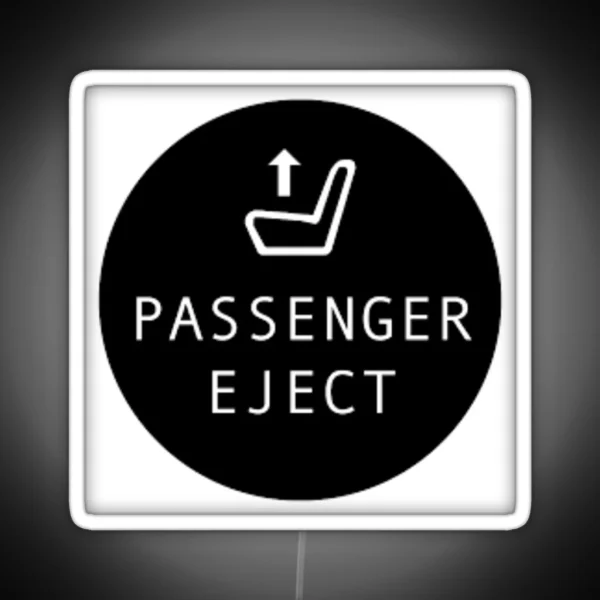 Eject Seat Logo Switch RGB Neon Sign