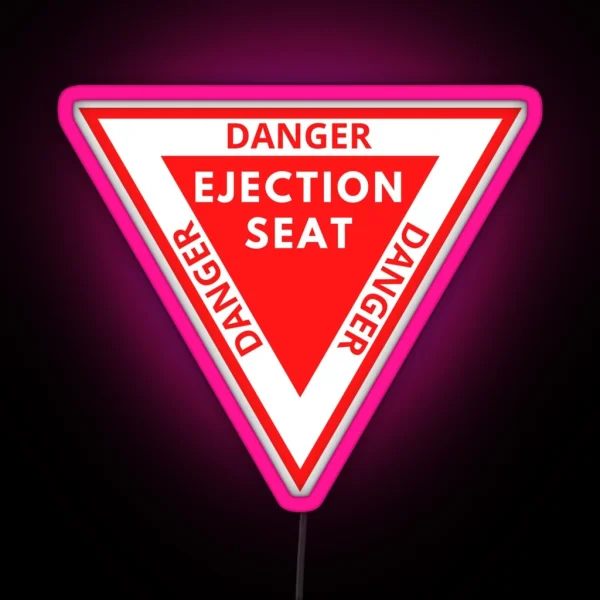 EJECTION SEAT Red RGB Neon Sign