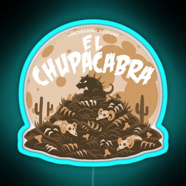 El Chupacabra Encounter RGB Neon Sign