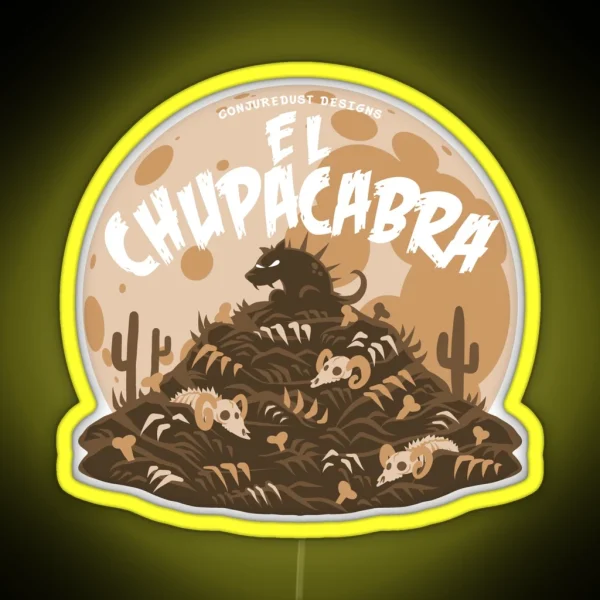El Chupacabra Encounter RGB Neon Sign