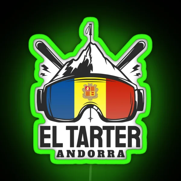 El Tarter Andorra Ski Skiing Souvenir RGB Neon Sign