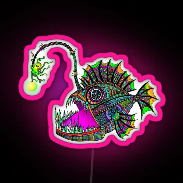 Electric Angler Fish RGB Neon Sign