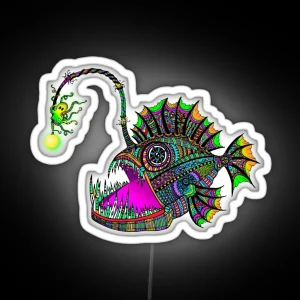 Electric Angler Fish RGB Neon Sign