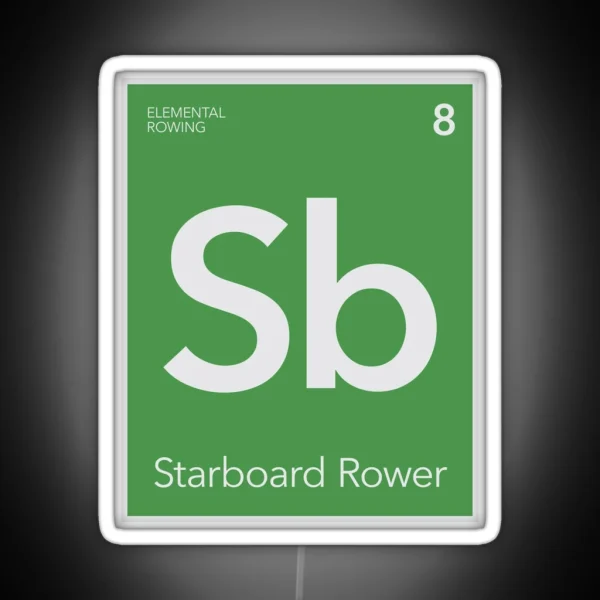 Elemental Rowing Starboard Rower RGB Neon Sign