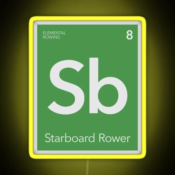 Elemental Rowing Starboard Rower RGB Neon Sign