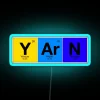 Elements Of Knitting Y Ar N From Periodic Table RGB Neon Sign - Image 3