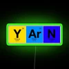 Elements Of Knitting Y Ar N From Periodic Table RGB Neon Sign - Image 4