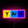 Elements Of Knitting Y Ar N From Periodic Table RGB Neon Sign - Image 6
